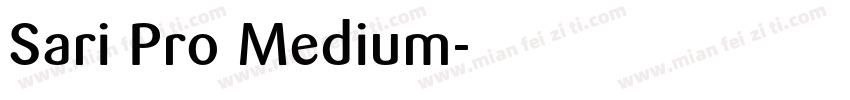 Sari Pro Medium字体转换